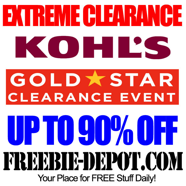 ... your wardrobe ready with the Kohlâ€™s Gold Star Online Clearance Sale