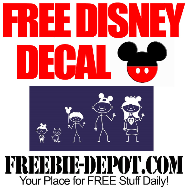 °o° FREE Disney Stick Figure Decals! FUN & FREE! FREE Disney Resorts