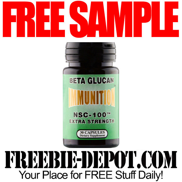FREE SAMPLE NSC100 MG Glucan Capsules FREE Supplement Sample
