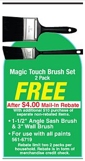 FREE Paint Brushes!