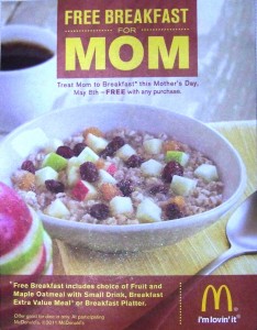 Free Mothers Day Breakfast