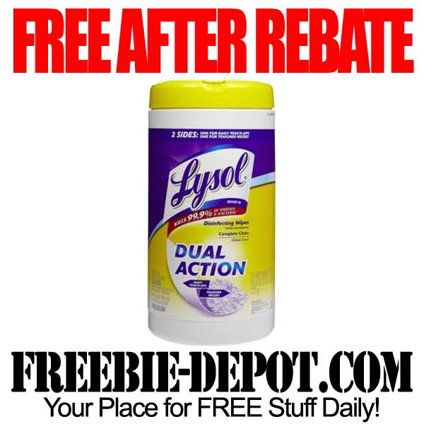 Free After Rebate Dual-Action Wipes