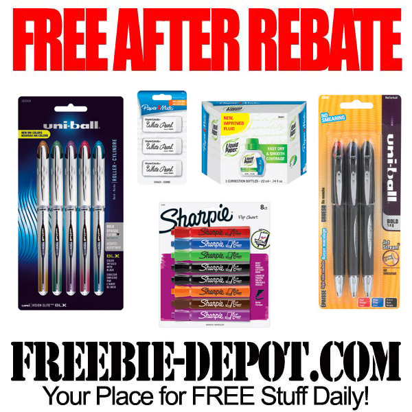 Free After Rebate Writing Supply Items