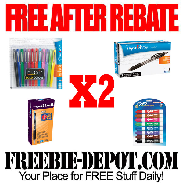 Free After Rebate Markers and Pens