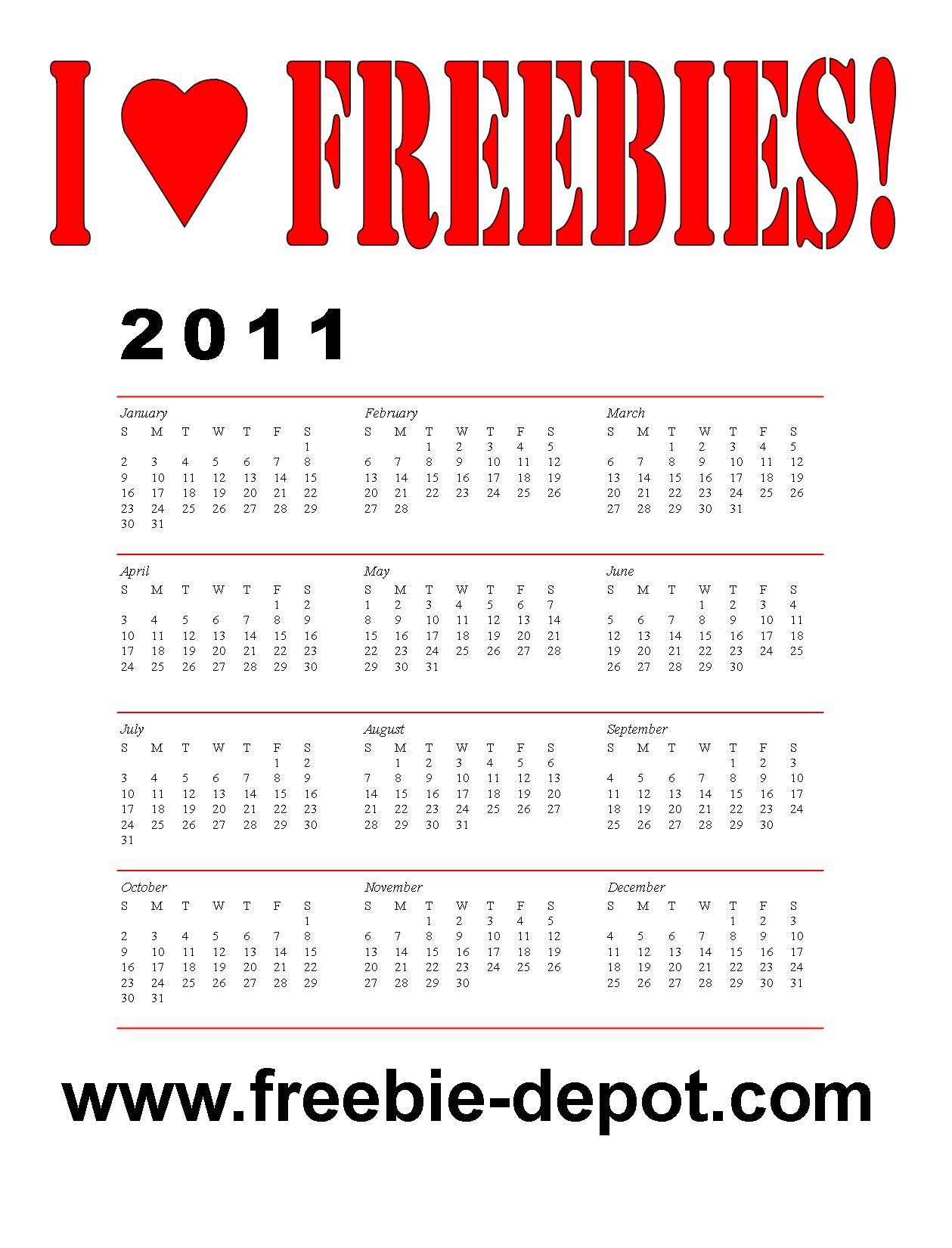 FREE 2011 Calendars