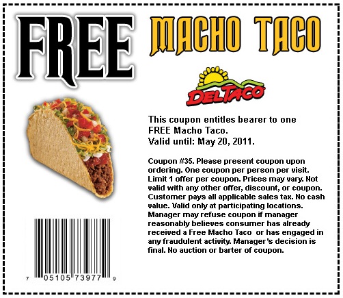 FREE Taco @ Del Taco