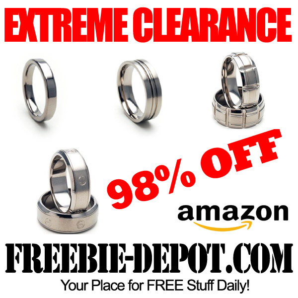 EXTREME CLEARANCE – Titanium Rings up to 98% OFF