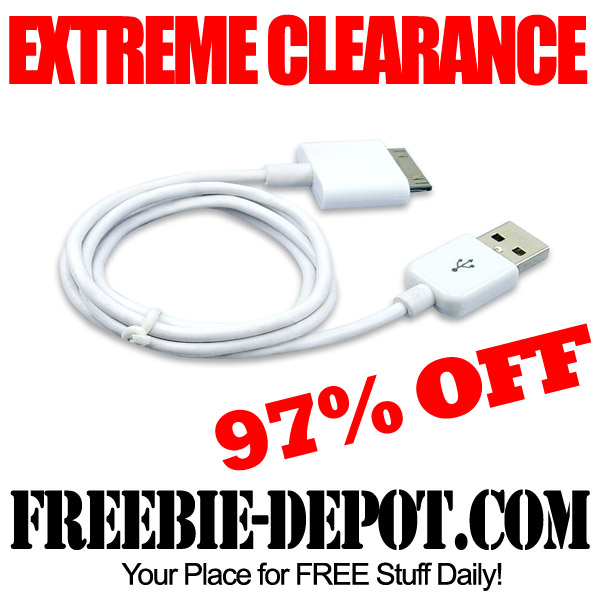 EXTREME CLEARANCE – iPhone USB Cable 97% OFF