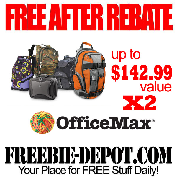 FREE AFTER REBATE – Backpacks and Messenger Bags
