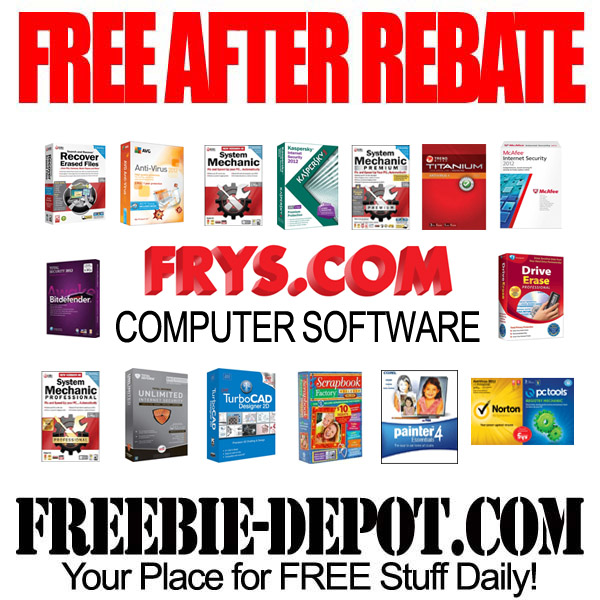 FREE AFTER REBATE – Computer Software at Fry’s