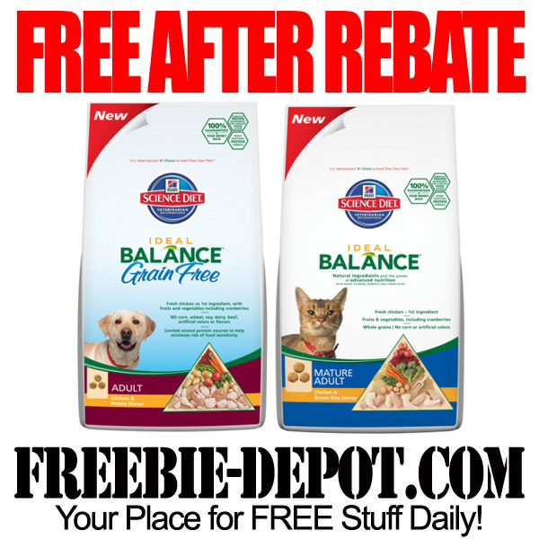 FREE AFTER REBATE – Dog Food or Cat Food