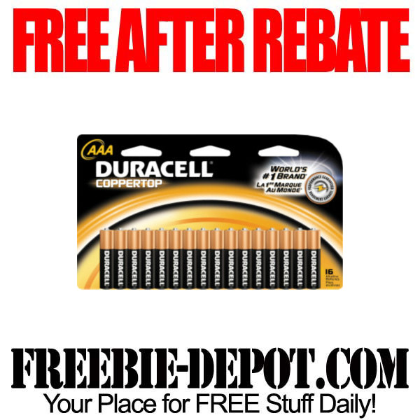 FREE AFTER REBATE – Batteries at Staples
