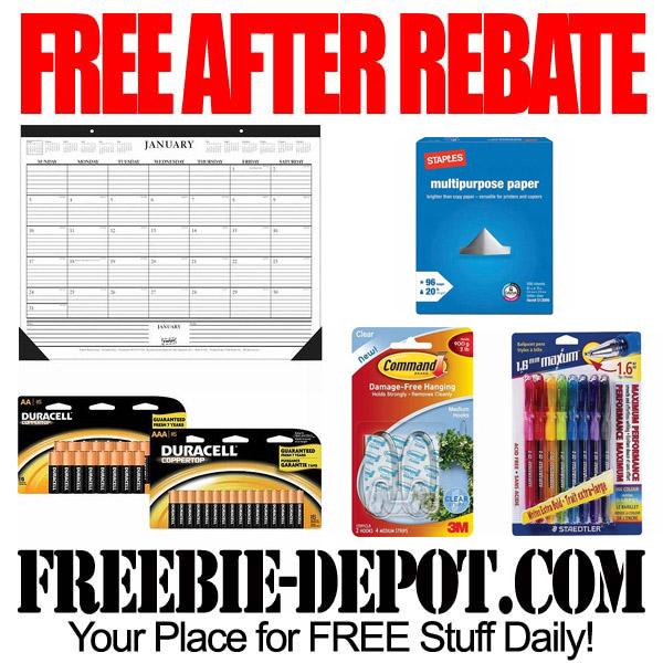 FREE AFTER REBATE – Office Supplies at Staples