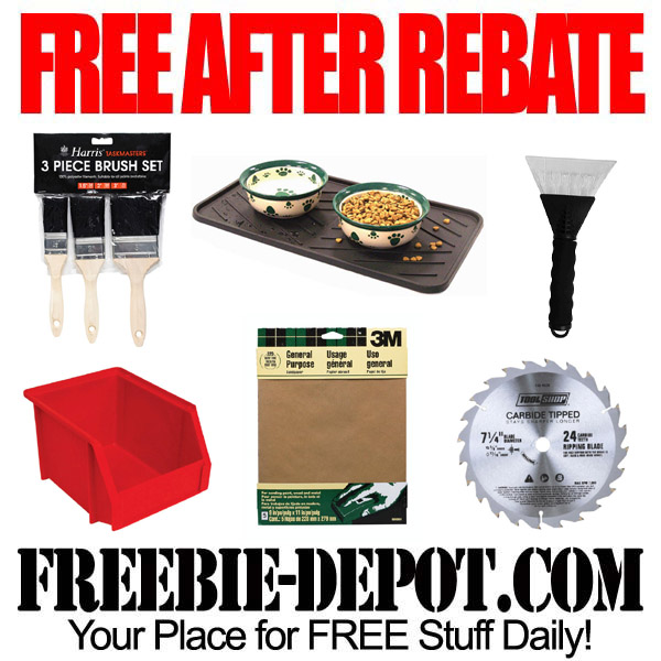 FREE AFTER REBATE – Ice Scraper, Paint Brushes & More