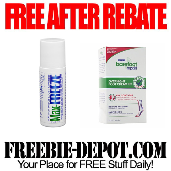 FREE AFTER REBATE – Pain Relief and Foot Cream