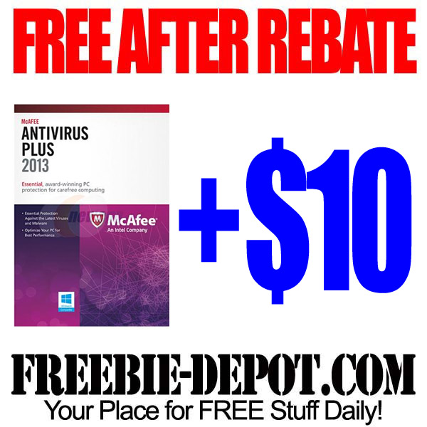 FREE AFTER REBATE – AntiVirus + $10!!!!