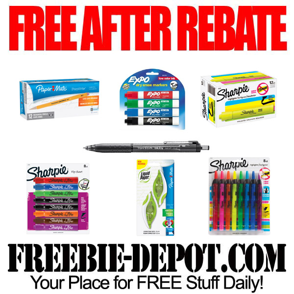 FREE AFTER REBATE – Pens & Markers