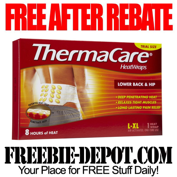 FREE AFTER REBATE – ThermaCare Heat Wrap