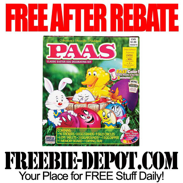 FREE AFTER REBATE – Egg Decorating Kit