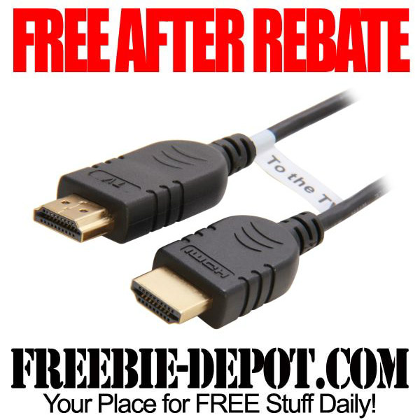 FREE AFTER REBATE – HDMI Cable – 6 Foot
