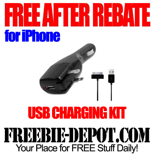 FREE AFTER REBATE – iPhone USB Charging Kit