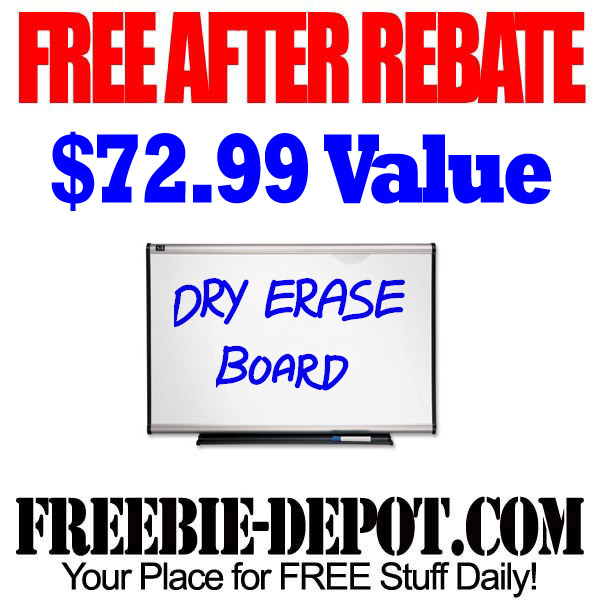 FREE AFTER REBATE – Dry Erase Board
