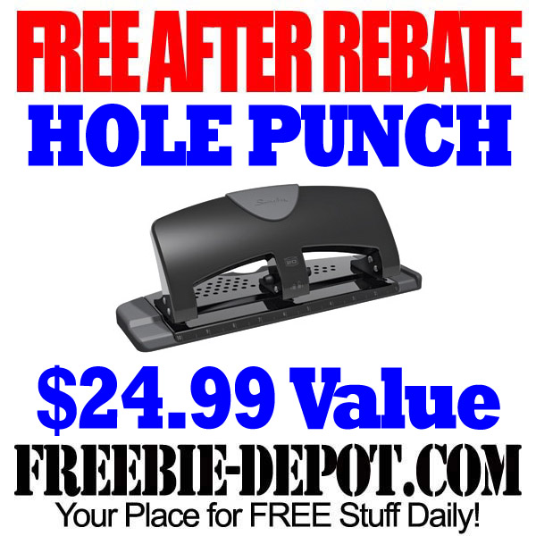 FREE AFTER REBATE – 3 Hole Punch