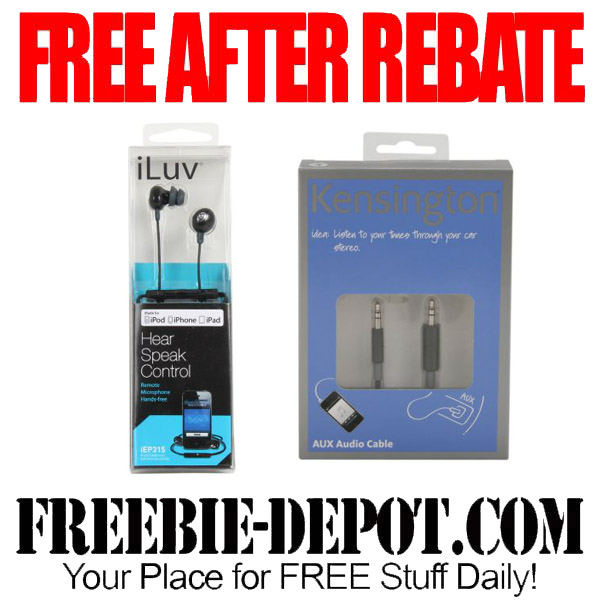 FREE AFTER REBATE – Audio Cable and Earphones