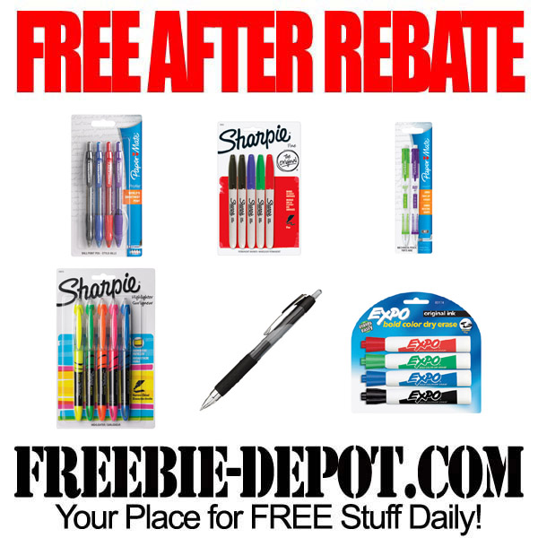 FREE AFTER REBATE – Pens & Markers