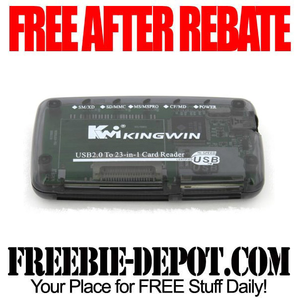 FREE AFTER REBATE – USB Card Reader