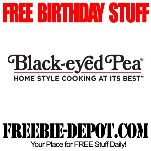 BIRTHDAY FREEBIE – Black-Eyed Pea – FREE BDay Dessert | Freebie Depot