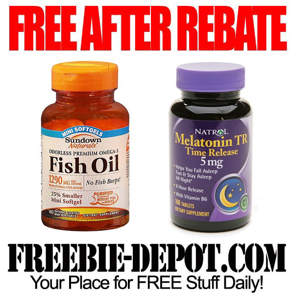 FREE AFTER REBATE – Fish Oil & Melatonin