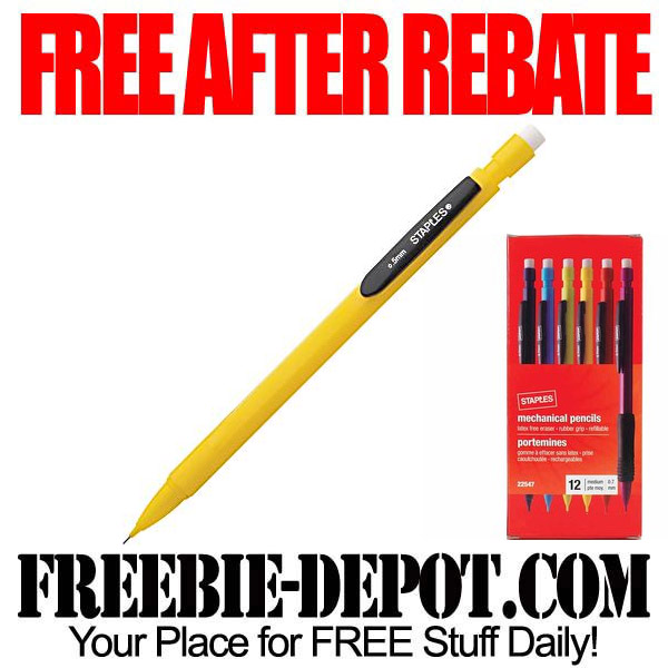 Free After Rebate Mechanical Pencils