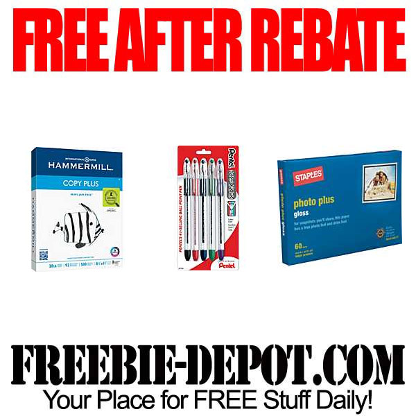 Free After Rebate Paper & Pens