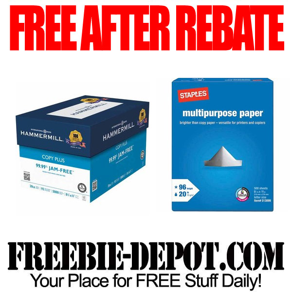 Free After Rebate Paper
