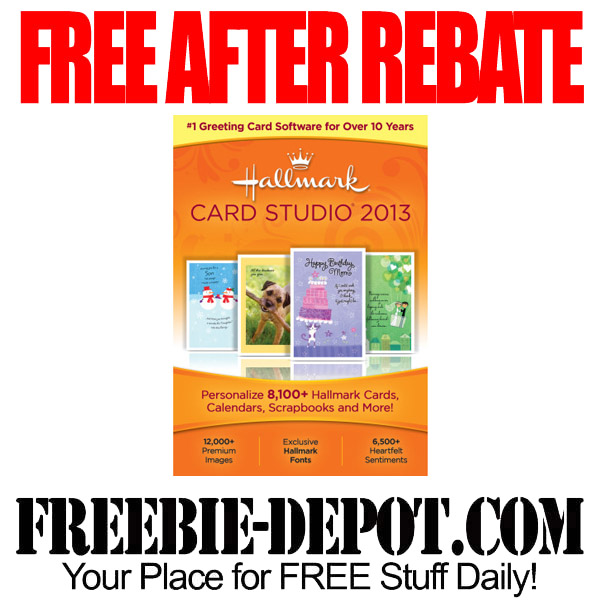 FREE AFTER REBATE – Hallmark Card Studio Software