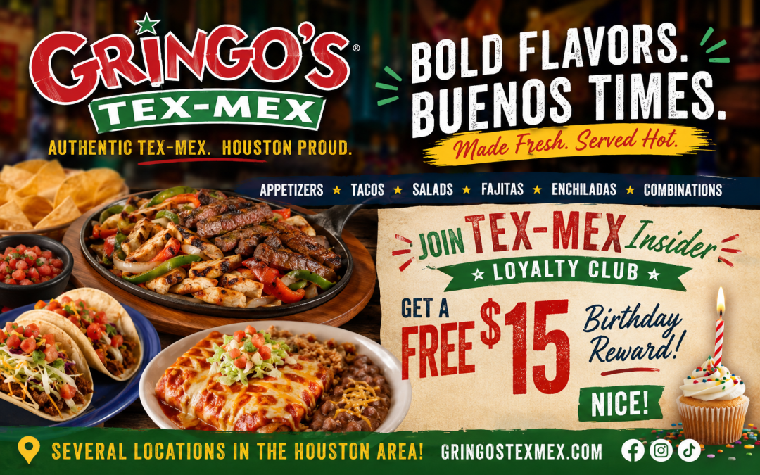 BIRTHDAY FREEBIE – Gringo’s Tex-Mex
