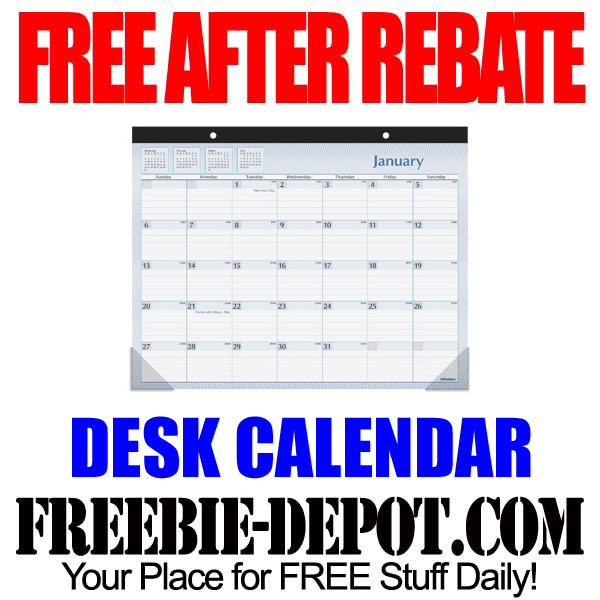 FREE AFTER REBATE – 2014 Desk Calendar