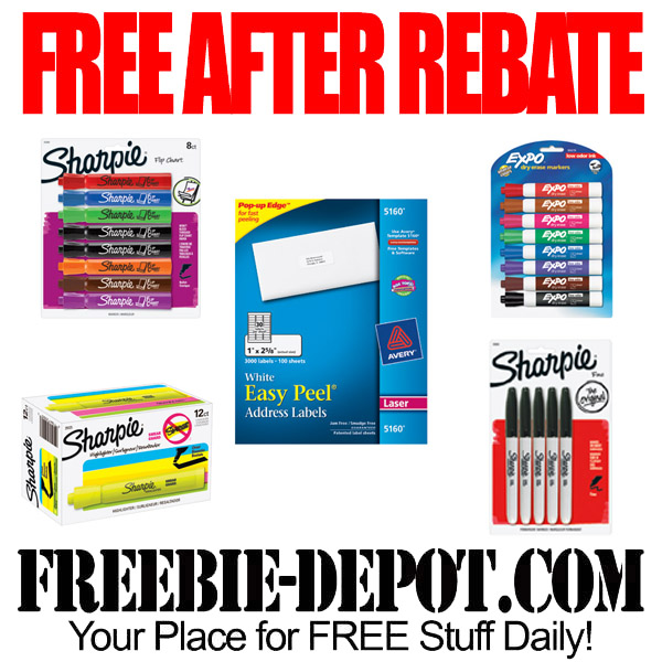 FREE AFTER REBATE – Markers and Labels