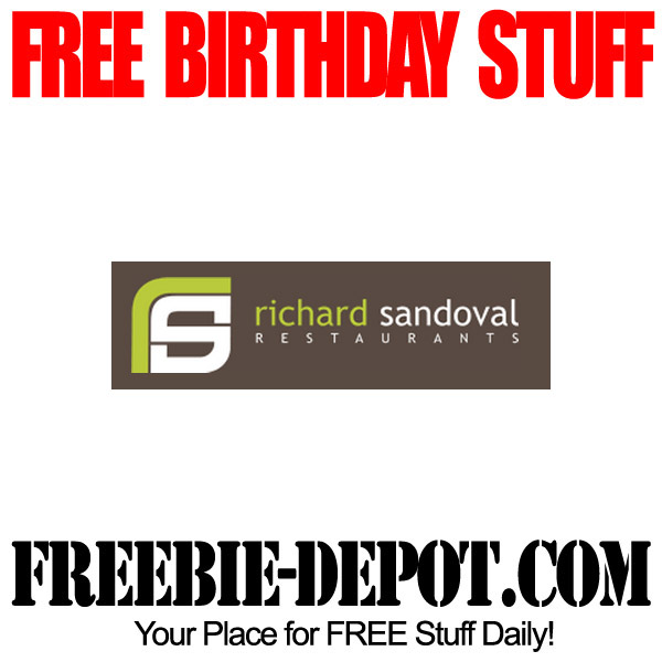 FREE BIRTHDAY STUFF – Richard Sandoval Restaurants – Birthday Freebie Gift Card