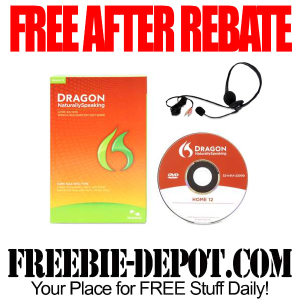 Free After Rebate Dragon Naturally Speaking
