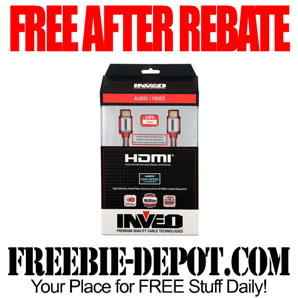 Free After Rebate HDMI Cable Inveo