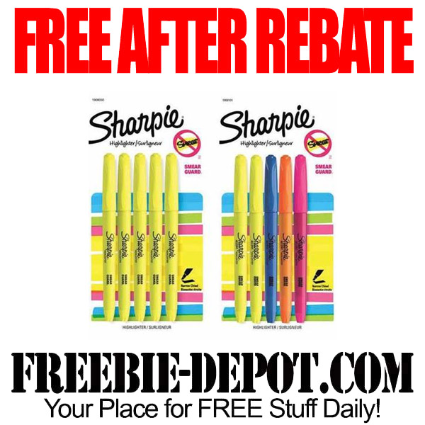 Free After Rebate Sharpie Highlighters