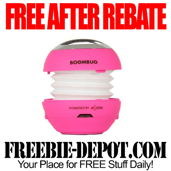 FREE AFTER REBATE – Pink Portable Speaker