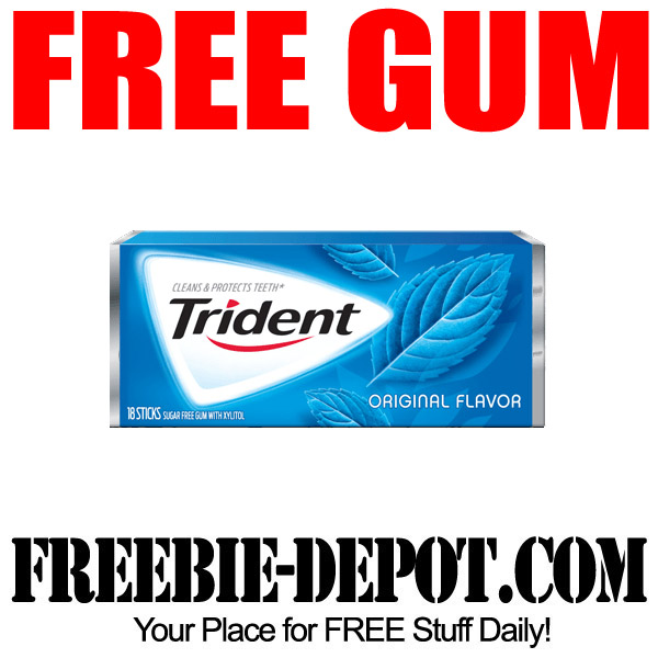 FREE Trident Chewing Gum 18 Pack – Friday Freebie – FREE Sugar-Free Bubble Gum
