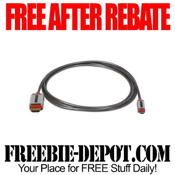 FREE AFTER REBATE – High-Speed HDMI with Ethernet Audio/Video Cable – FREE Electronics Accessories – $40 Value