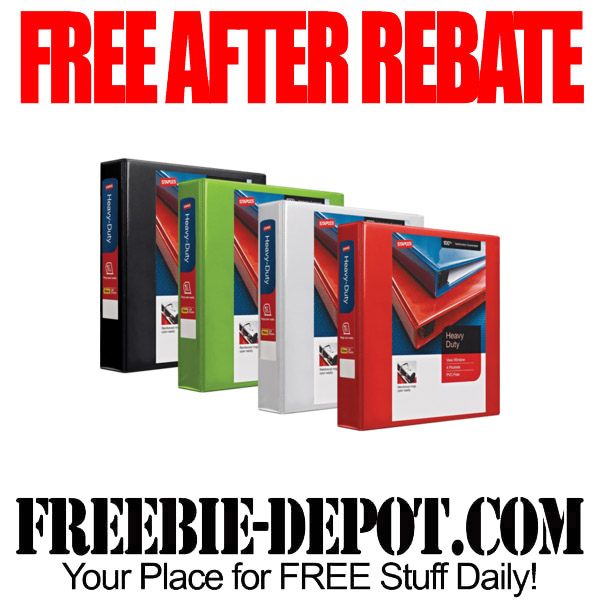FREE AFTER REBATE – Heavy-Duty View Binders – LIMIT 6 – FREE 3 Ring Binders – 1.5″ Width