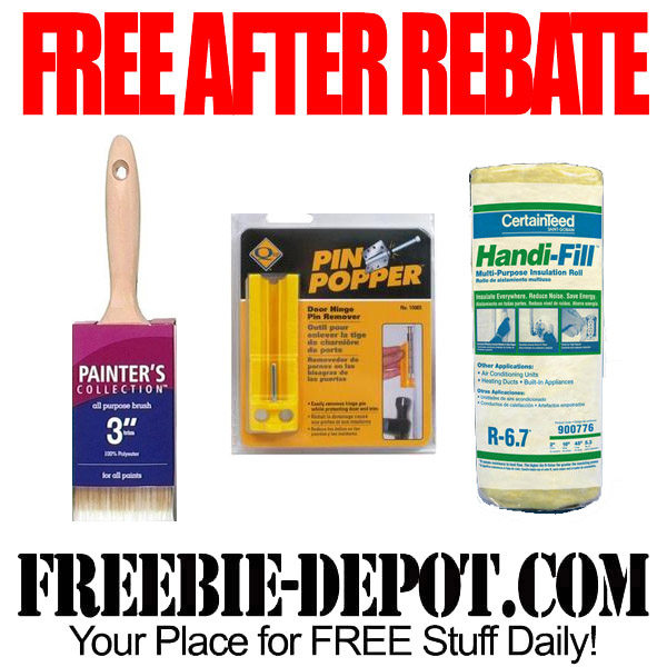 FREE AFTER REBATE Hardware Items At Menards FREE Insulation Paint 