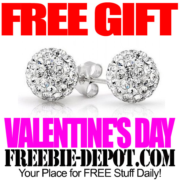 FREE Swarovski Crystal Ball Earrings – FREE Valentine’s Day Gift – $80 Value!