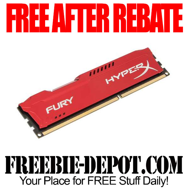 FREE AFTER REBATE – Kingston HyperX Fury Red 4GB Memory Module and McAfee 2015 Multi Access Bundle Exp 5/31/15